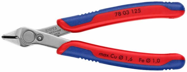 Külglõiketangid Super Knips INOX 125mm D1,6mm, Knipex