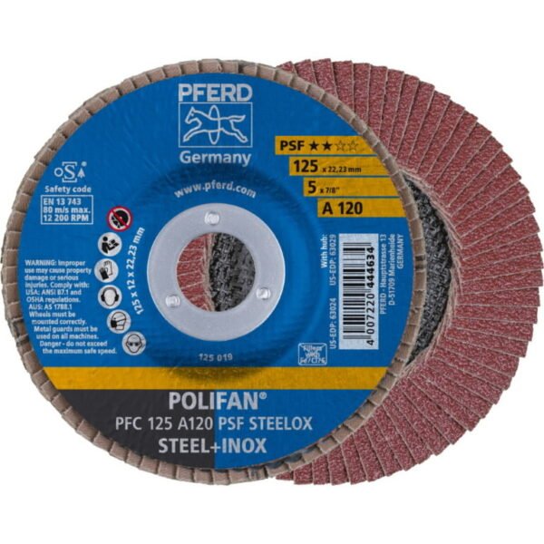 Lamellketas PSF STEELOX 125mm P120 PFC, Pferd