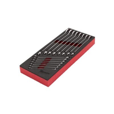 Lehtsilmusvõtmete komplekt Milwaukee vahtmaterjalist vaheleht