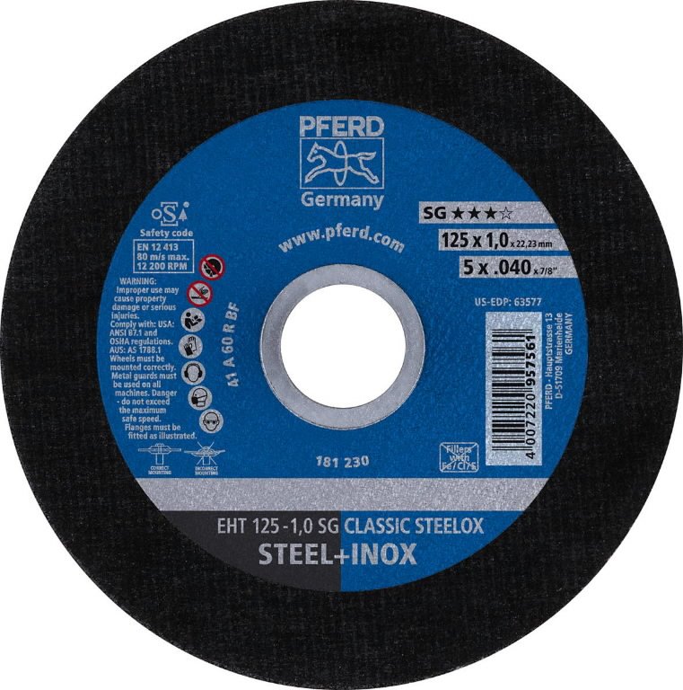 Lõikeketas SG Classic Steelox 125x1mm, Pferd