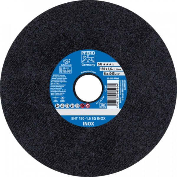 Lõikeketas SG Inox 150x1,6/22,23mm, Pferd