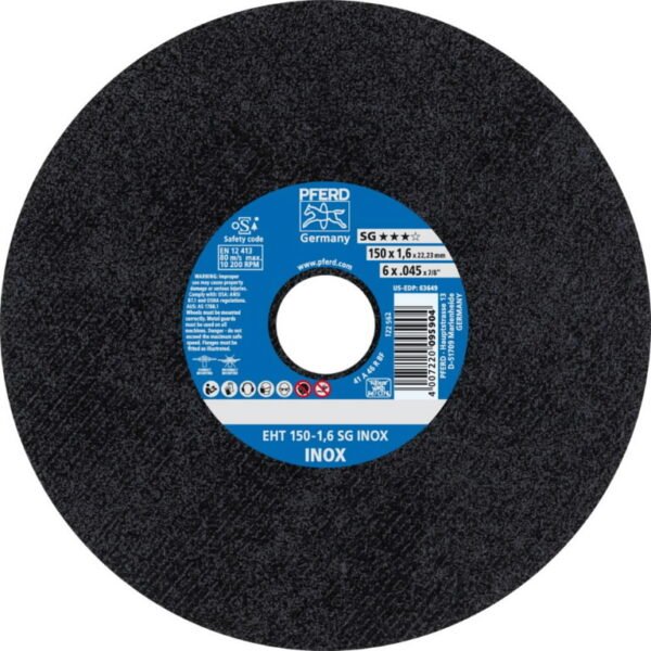 Lõikeketas SG Inox 150x1,6/22,23mm, Pferd