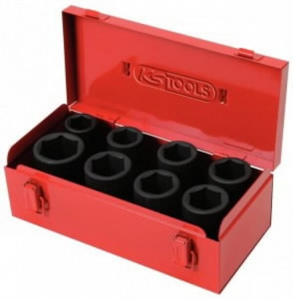 Löökpadrunite komplekt 3/4´´, 8osa, 24-36mm, pikad, KS Tools