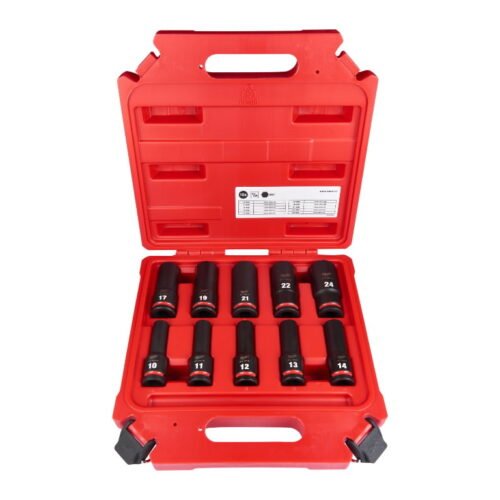 Löökpadrunite komplekt Milwaukee Shockwave  1/2" - 10 osaline