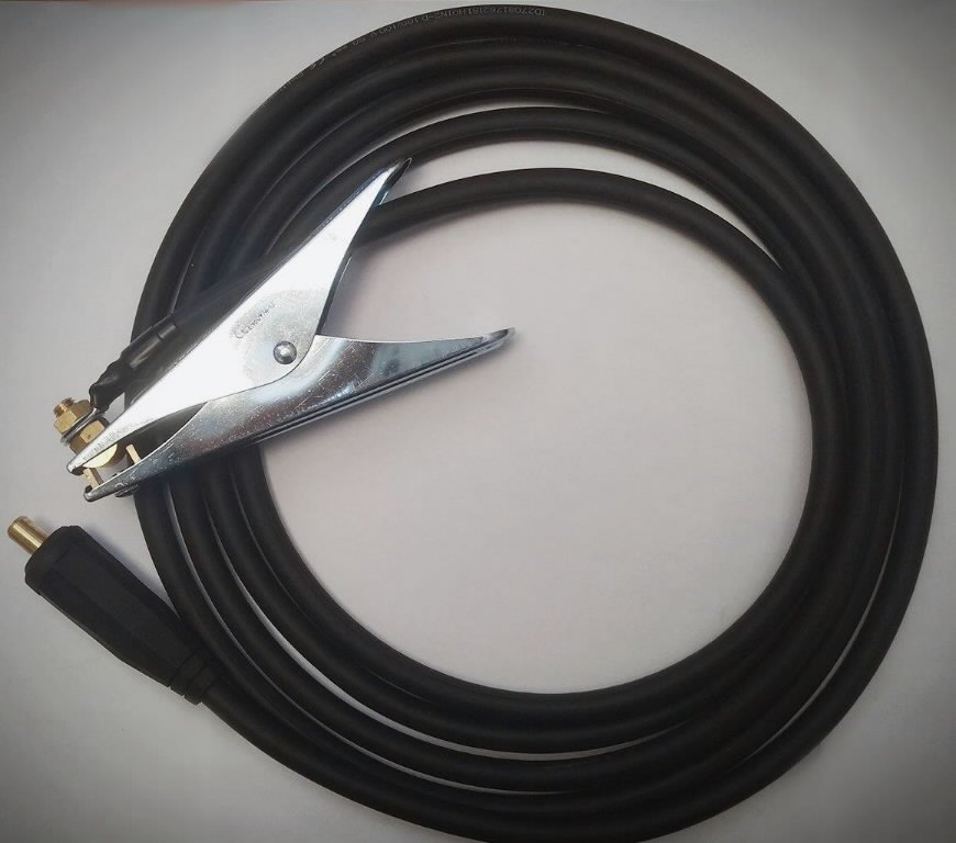 Maanduskaabel, koos klambriga 300A, 5m, Binzel