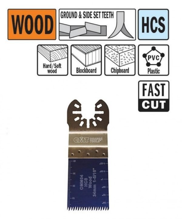 Multitööriista tera puidule 34mm Z14TPI Precision cut HCS, CMT