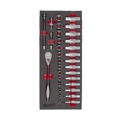 Narre ja padrunite komplekti 3/8'' Milwaukee vahtmaterjalist vaheleht