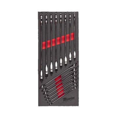 Narrega lehsilmusvõtmete komplekt Milwaukee vahtmaterjalist vaheleht