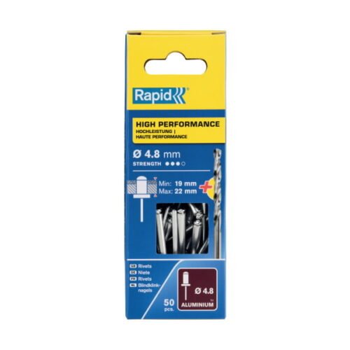 Neet alumiinum Al 4,8x25mm 50tk + Drill C, Rapid