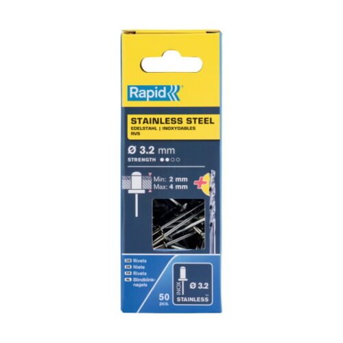 Neet roostevaba 3,2x8mm 50tk + Drill C, Rapid