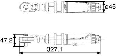 Nurkmutrikeeraja Toku 3/8", 1/2" nelikantkinnitusega