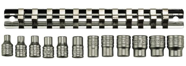 Padrunikomplekt. 1/4" nelikantkinnitusega. Teng Tools M1412