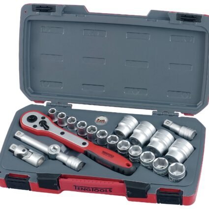 Padrunvõtmekomplekt. 1/2'' nelikantkinnitusega. Teng Tools T1221 / T1221-6 | Käsitööriistad>Padrunid>Padrunite komplektid | Teng Tools | Trollo.ee | Üle 10 000 toote