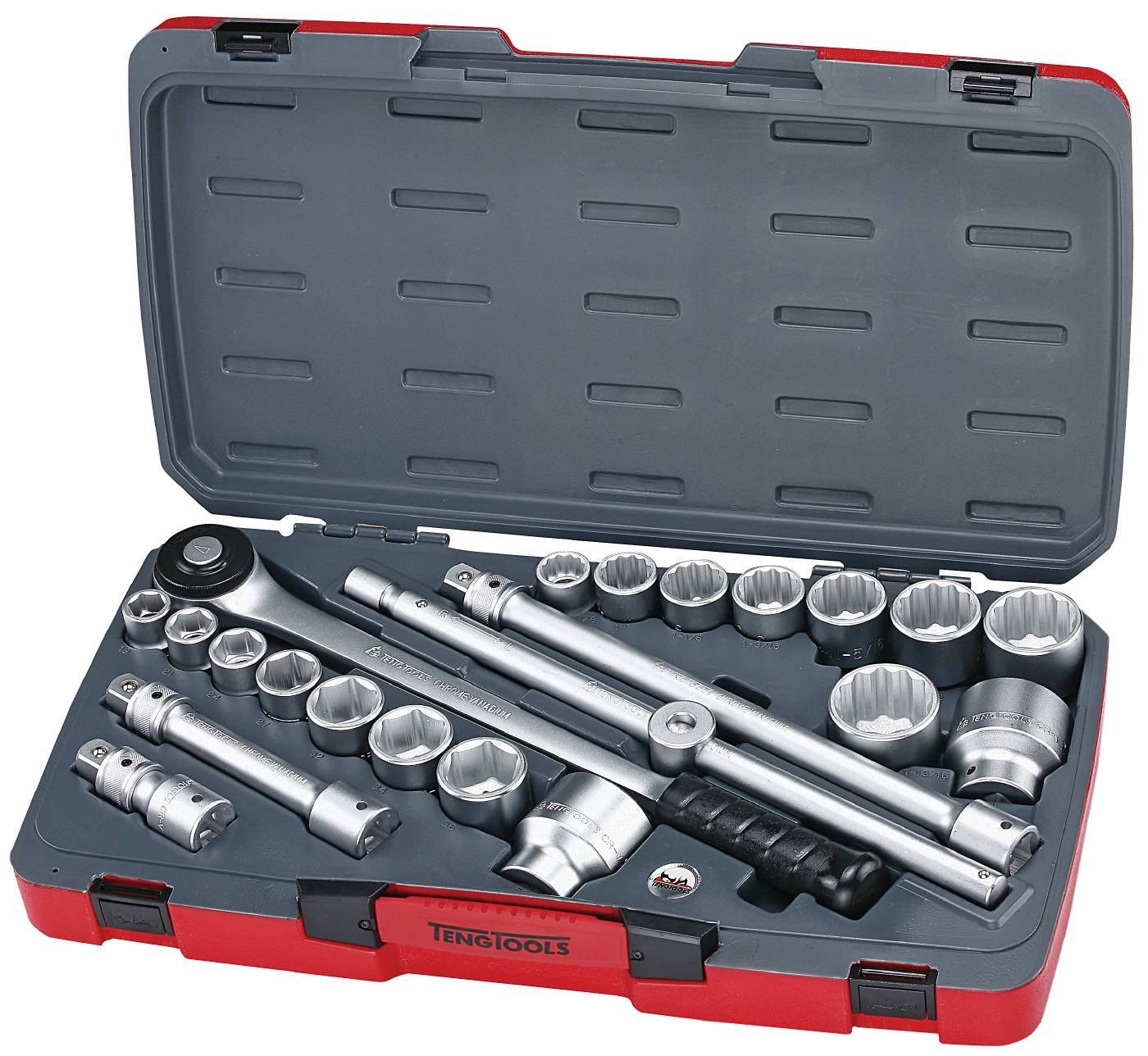Padrunvõtmekomplekt. 3/4" nelikantkinnitusega. Teng Tools T3422S