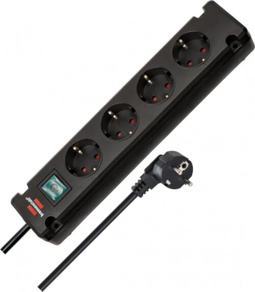 Pikendusjuhe 230 V IP20 1,5m black, Brennenstuhl