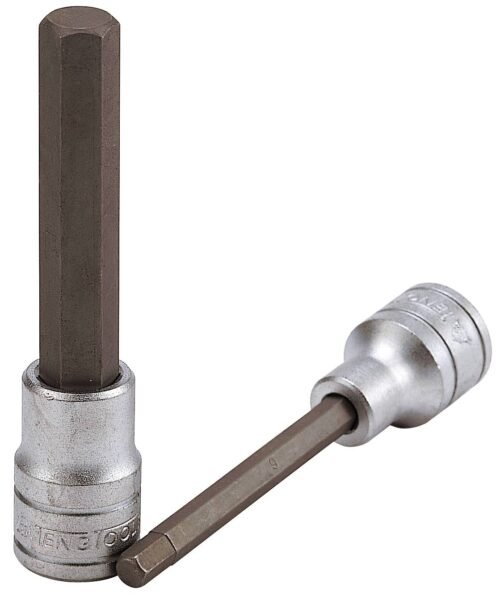 Pikk padrun kuuskantpesale. 1/2" nelikantkinnitusega. Teng Tools M122506A-C / M122510L-C