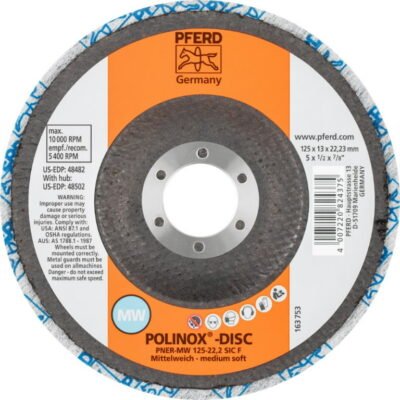 Poleerimisketas 125mm SIC-F Medium-Soft PNER-MW Polinox
