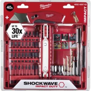 Puuride ja otsakute komplekt Milwaukee + klapitav nuga - 40 osaline | Tarvikud>Tarvikute komplektid | Milwaukee | Trollo.ee | Üle 10 000 toote