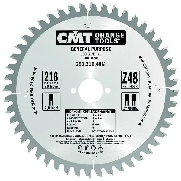 Saeketas HM 180x2,6x20 Z24, CMT