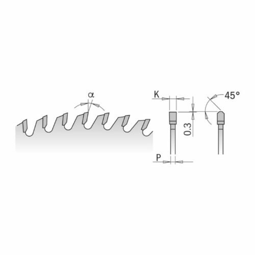 Saeketas Laminaatplaadile 160x2,2/30mm Z48 a10° bTCG, CMT