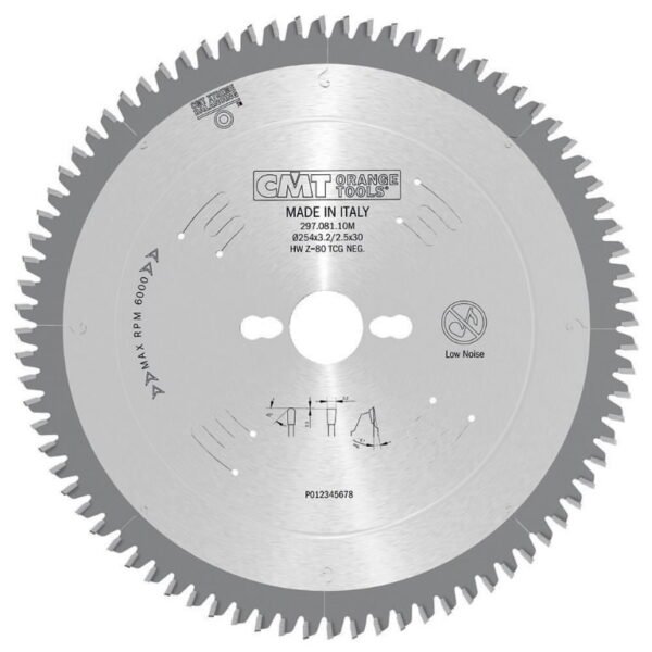 Saeketas alumiiniumile Xtreme HW 250x3,2/2,5x30mm Z80 a=-6°  b=TCG, CMT