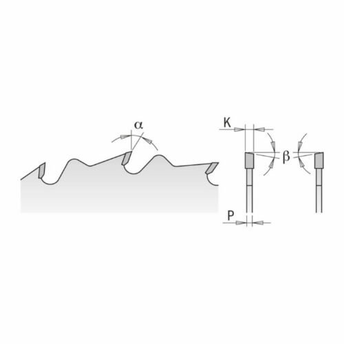 Saeketas puidule 235x2,8/1,8x30mm Z24 a=20° b=10° ATB, CMT