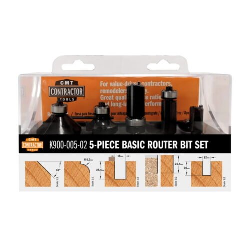 Sõrfreeside komplekt 5 osaline  S=8 D=12/16/12.7/25/35 Z2 RH