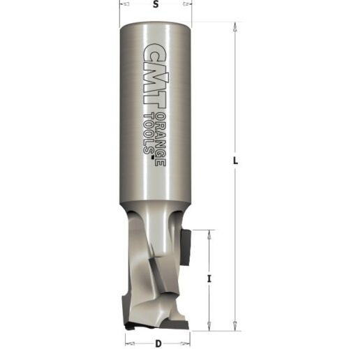 Spiraalfrees 10x27x72 Z1+1 (3DP+1HM) S=12x40 RH