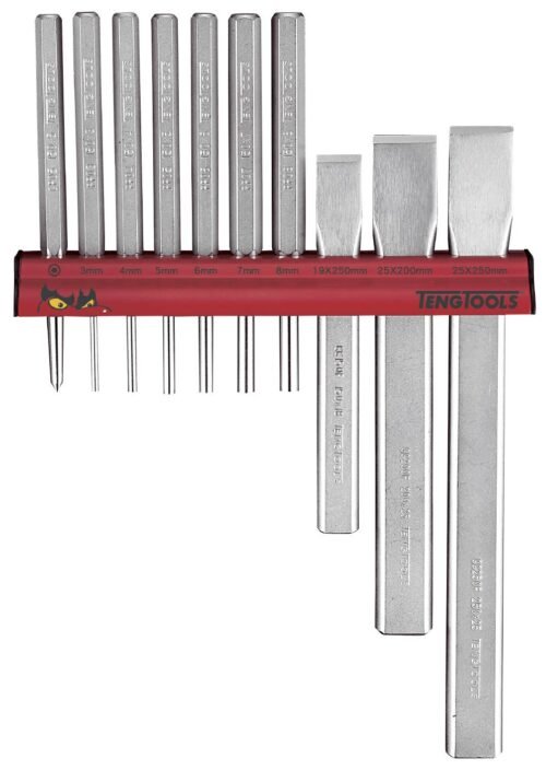 Torni- ja meislikomplekt seinahoidikuga Teng Tools WRPC10