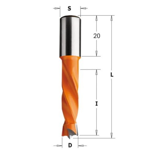 Tüüblipuur HM RH 8x30x57,5mm S=10x20mm, CMT